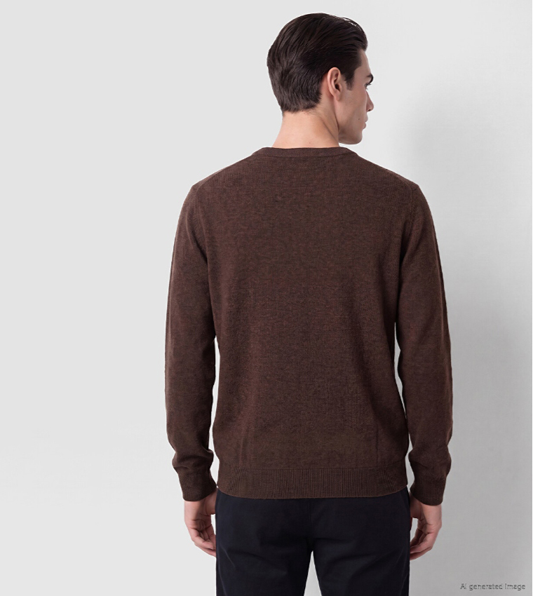 Solid Crew Neck Sweater