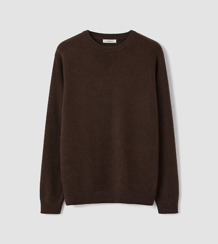 Solid Crew Neck Sweater