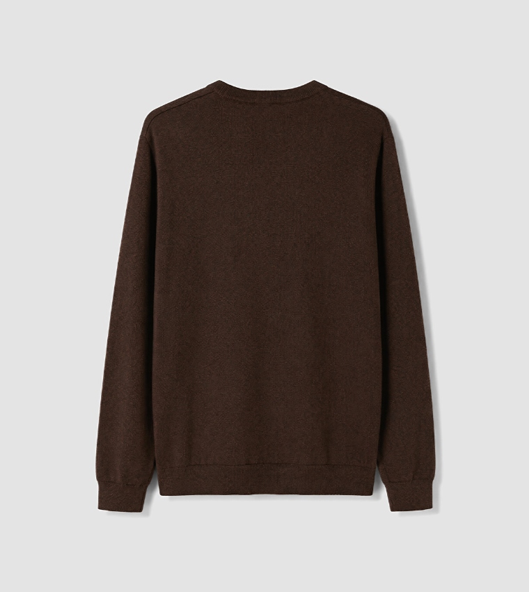 Solid Crew Neck Sweater
