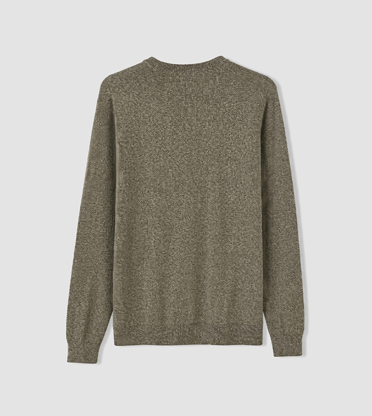 Solid Crew Neck Sweater