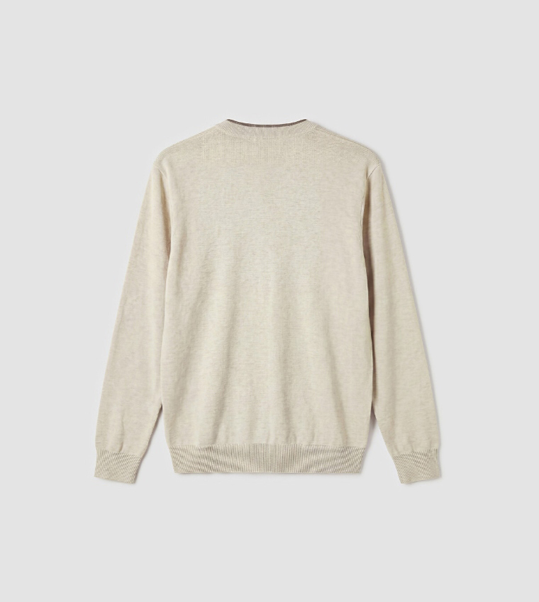 Solid Crew Neck Sweater