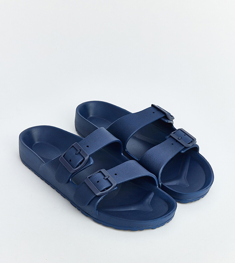 Solid Double Buckle Strap Slides