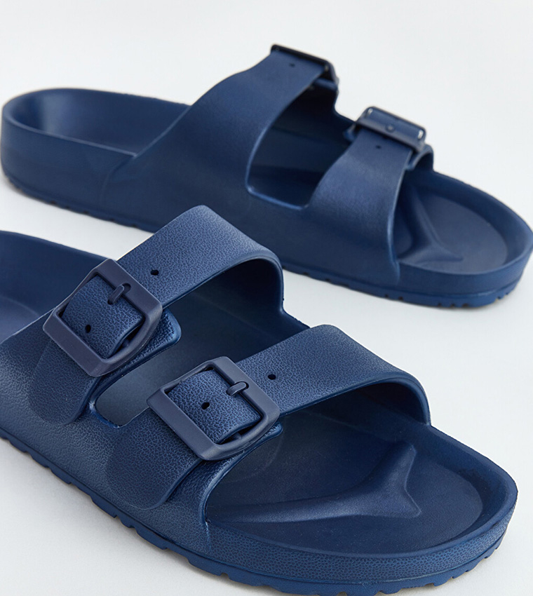 Solid Double Buckle Strap Slides