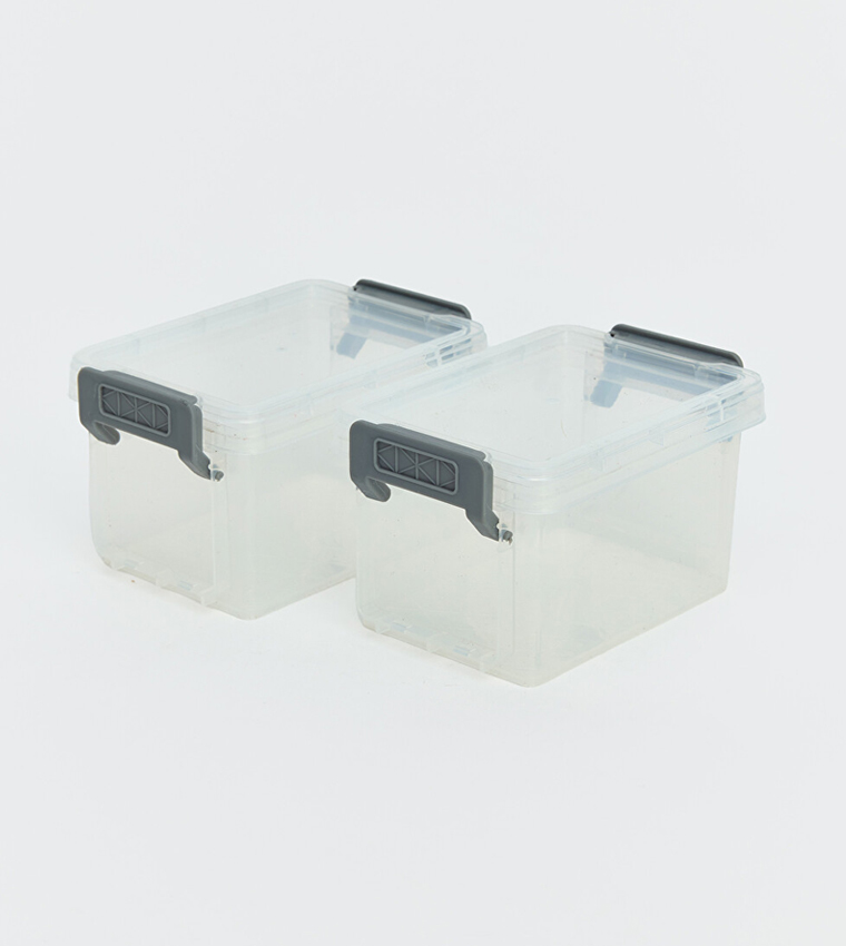 2-Pack Plastic Storage Container Set