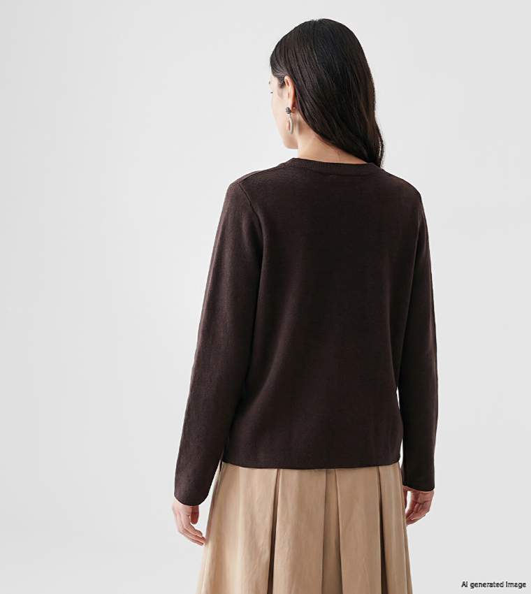 LC Waikiki  Cardigans - Brown Cardigans