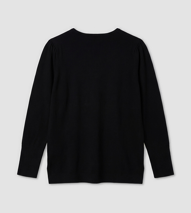 Solid Crew Neck Sweater