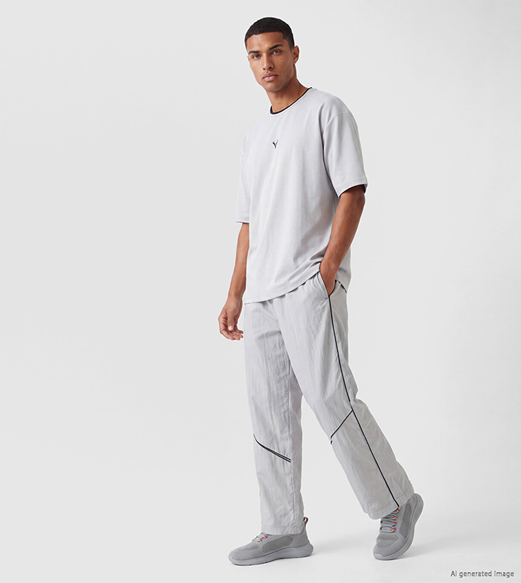 اٍل سي واي كيكي  تيشيرتات بياقة دائرية  - رمادي Round Neck T-Shirts