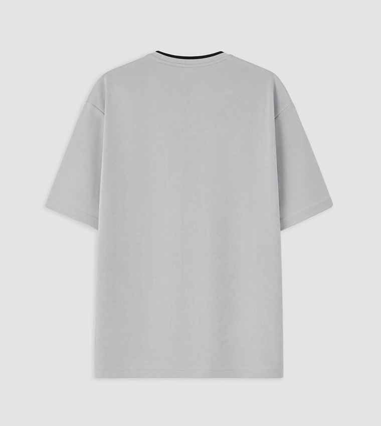 اٍل سي واي كيكي  تيشيرتات بياقة دائرية  - رمادي Round Neck T-Shirts