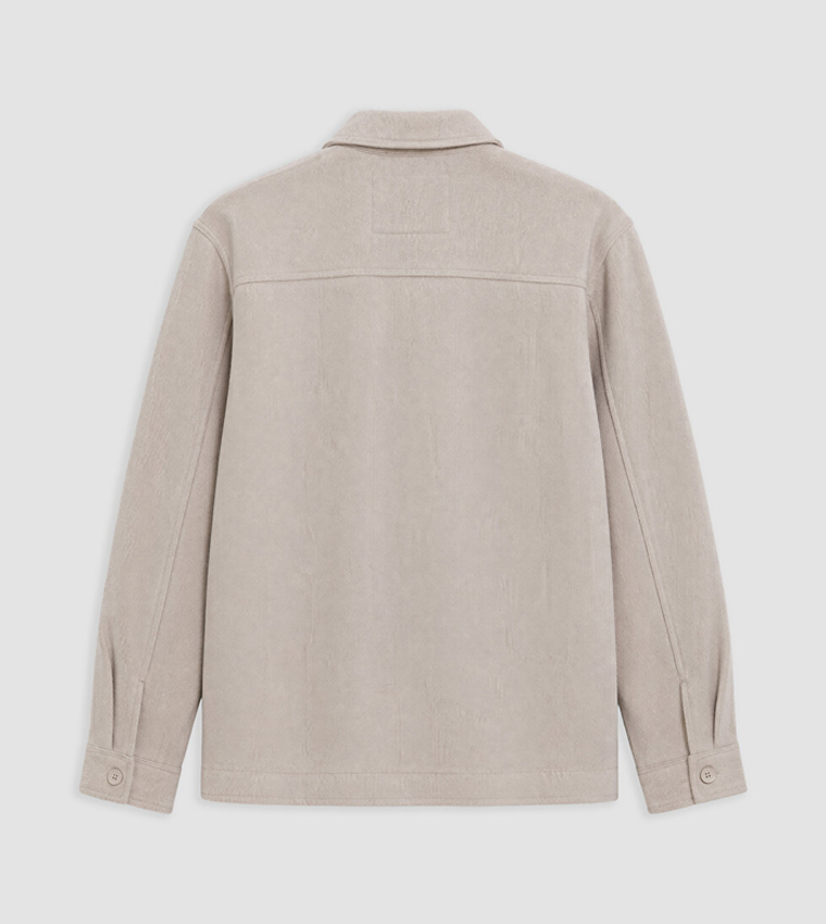 Solid Button Closure Shacket