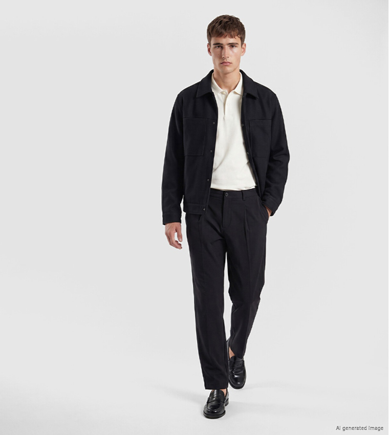 LC Waikiki  Casual Jackets - BLACK Casual Jackets