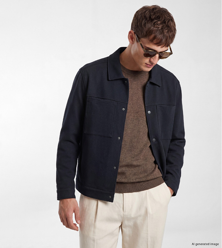 LC Waikiki  Casual Jackets - Navy Casual Jackets
