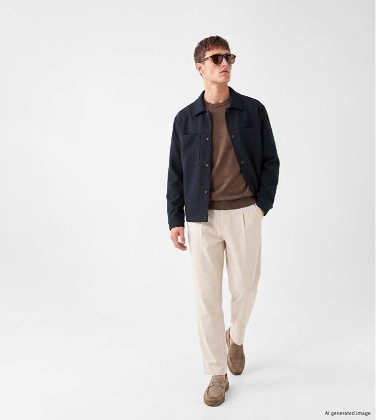 LC Waikiki  Casual Jackets - Navy Casual Jackets