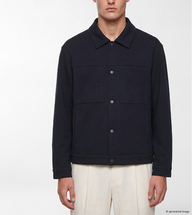LC Waikiki  Casual Jackets - Navy Casual Jackets