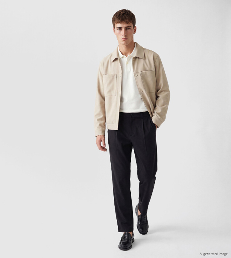 LC Waikiki  Casual Jackets - Beige Casual Jackets