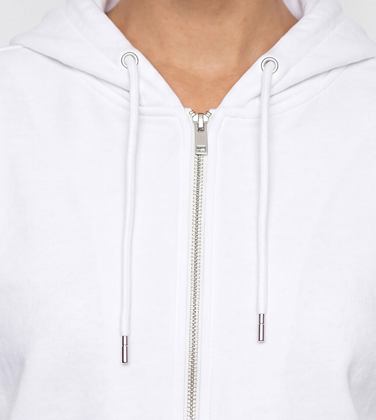 Solid Long Sleeves Oversized Hooded Jacket