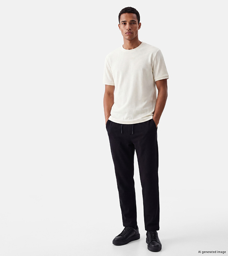 Ribbed Regular Fit Joggers