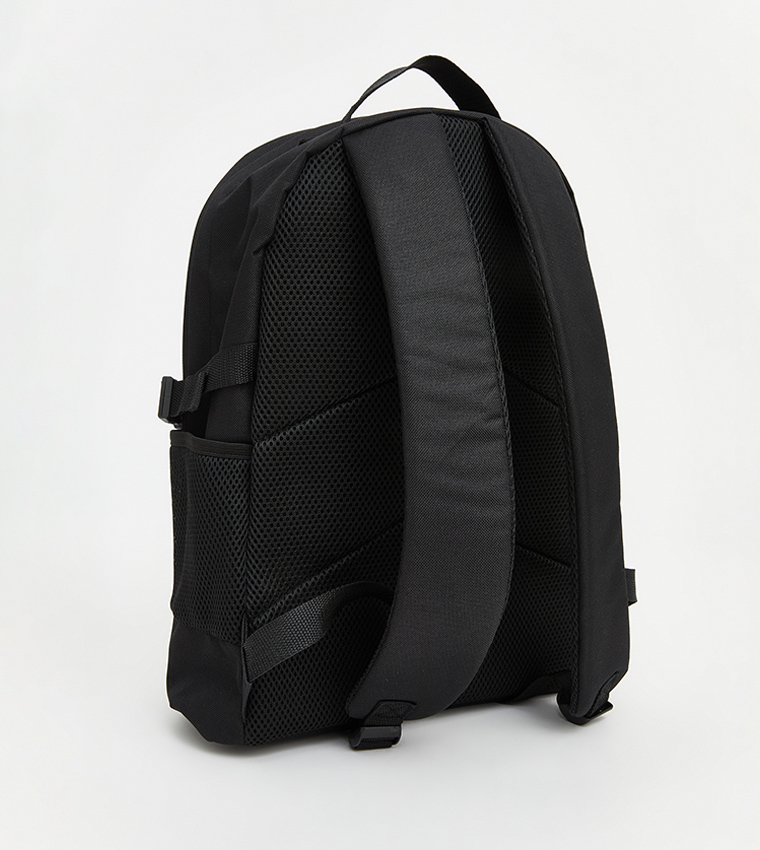Solid Zip Closure Backpack