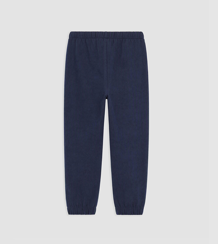 Solid Drawstring Waist Joggers