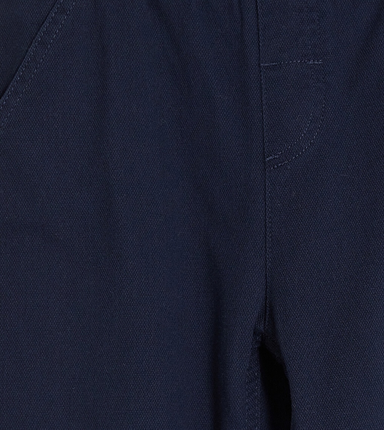 Solid Drawstring Waist Joggers