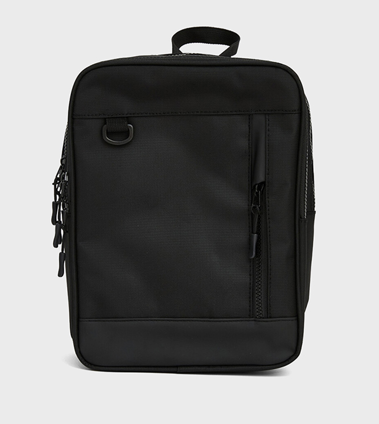 Solid Zip Multi Compartment Backpack