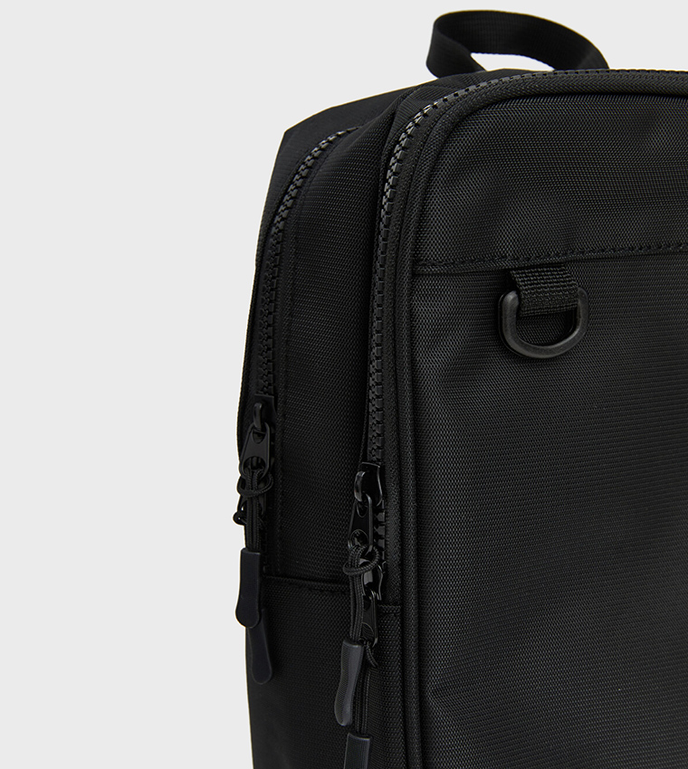 Solid Zip Multi Compartment Backpack