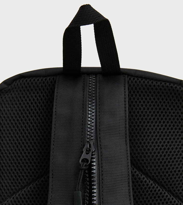 Solid Zip Multi Compartment Backpack