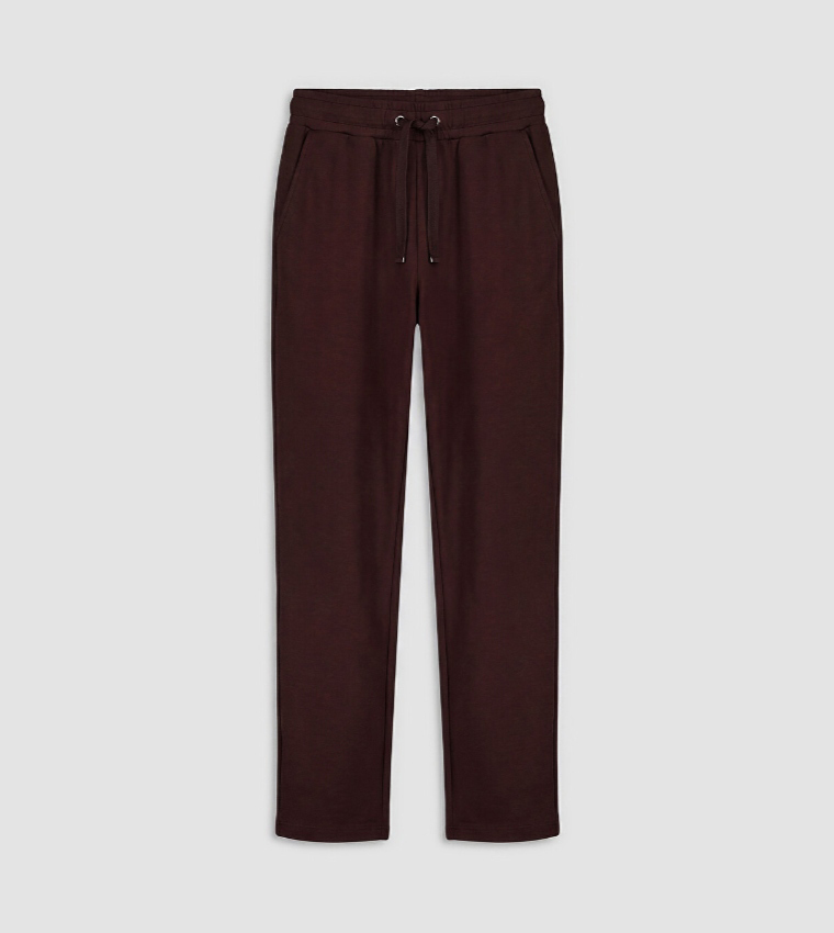 Drawstring Waist Regular Fit Sweatpants