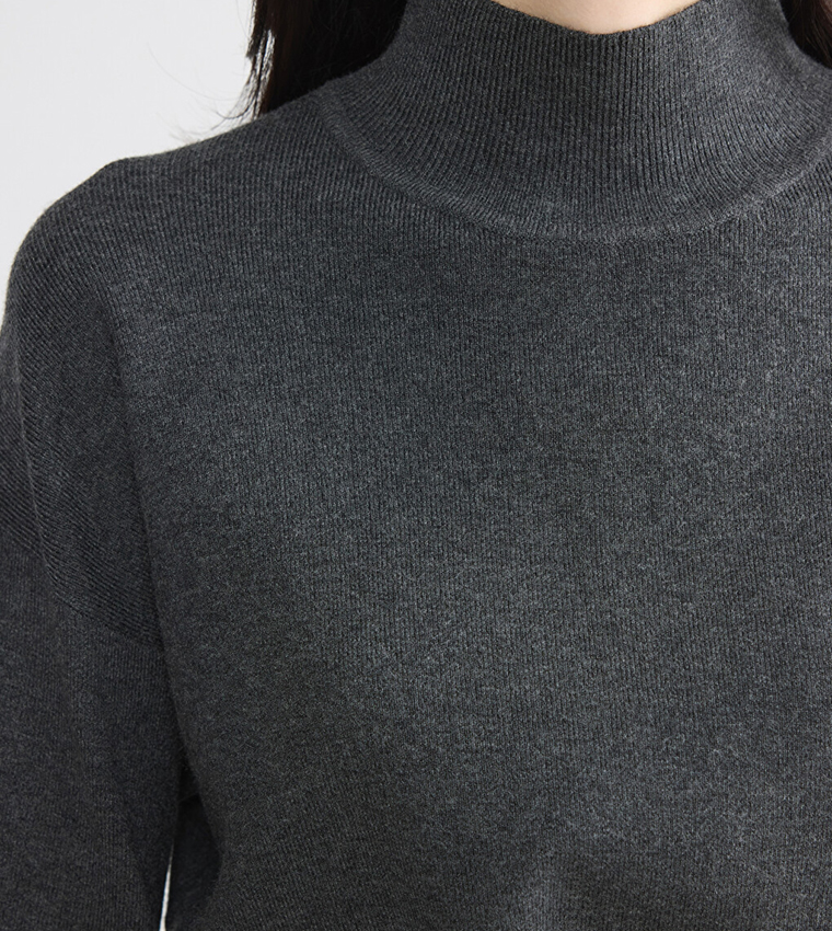 LC Waikiki  Turtleneck Sweaters - Off White Turtle neck Sweaters