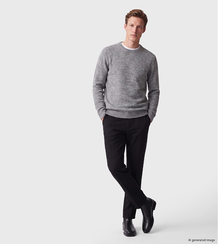 Solid Regular Fit Pants with Button Closure
