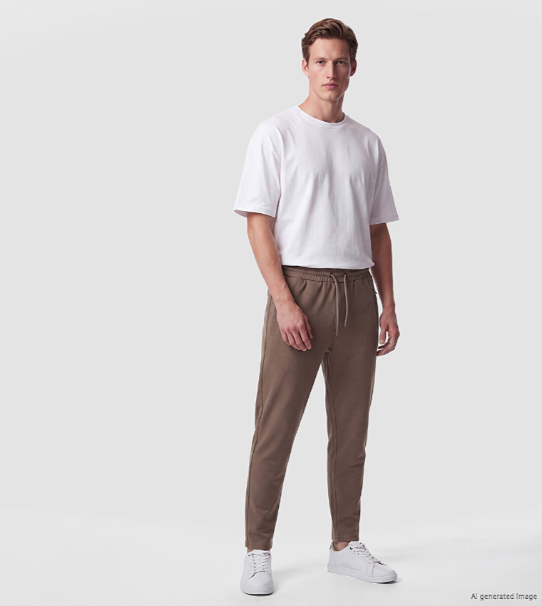 Solid Regular Fit Joggers