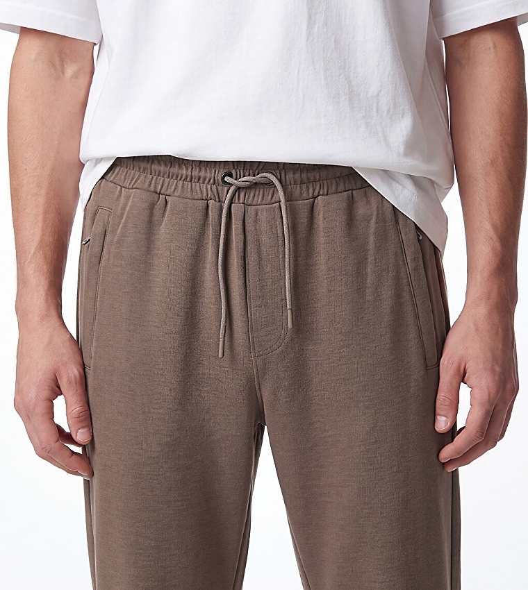 Solid Regular Fit Joggers