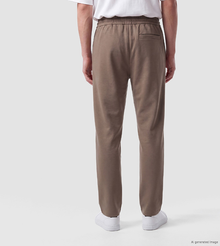 Solid Regular Fit Joggers