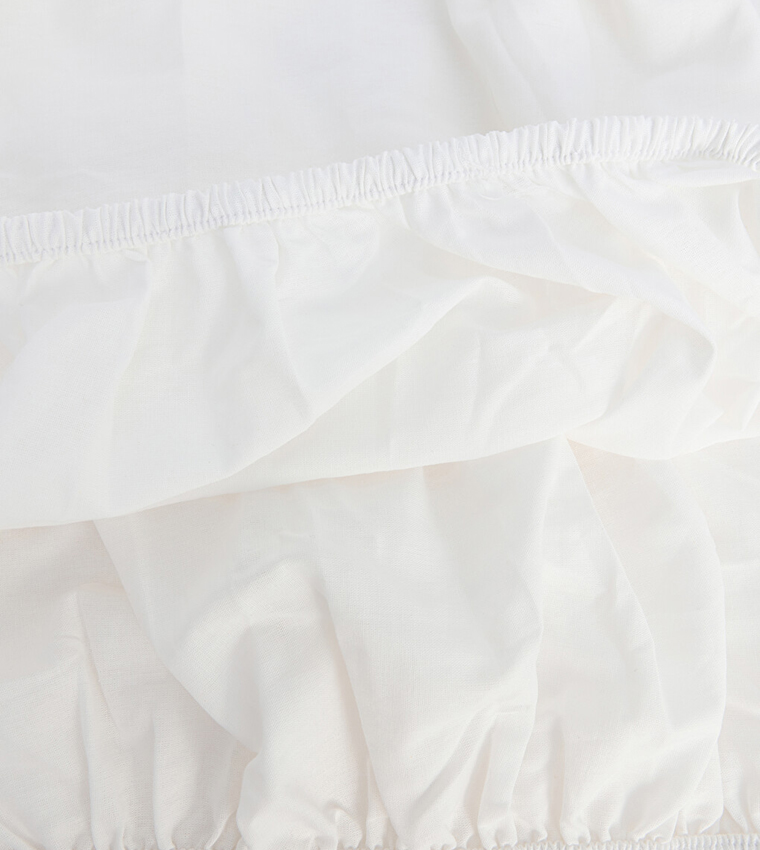 Solid Double Fitted Sheet