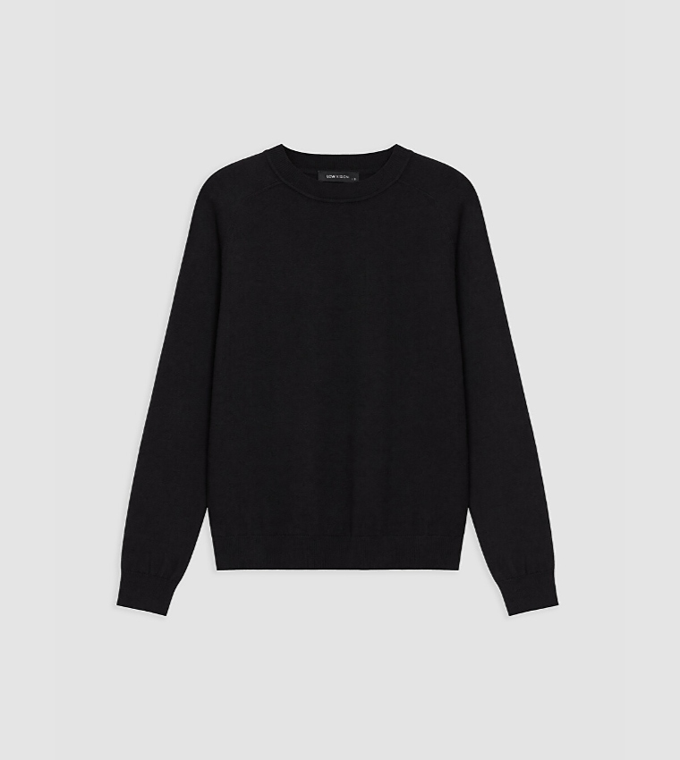 Solid Crew Neck Sweater