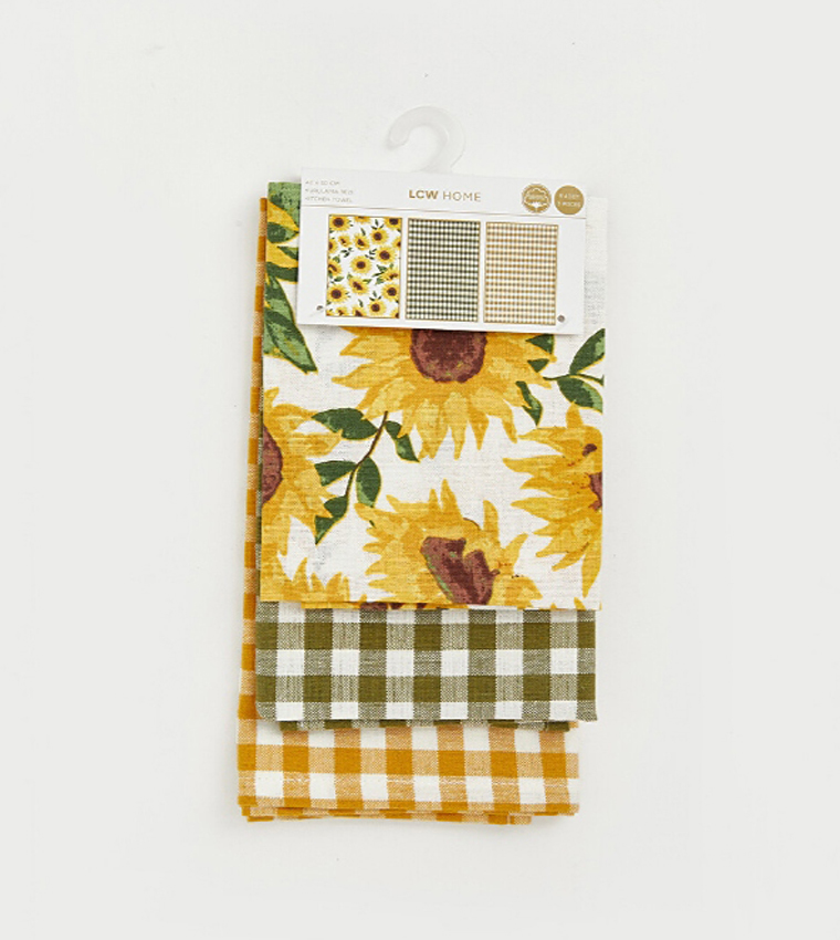 3-Pack Patterned Tea Towels