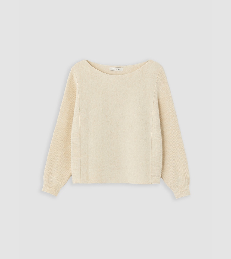 اٍل سي واي كيكي  سترات بياقة دائرية - بيج Round Neck Sweaters
