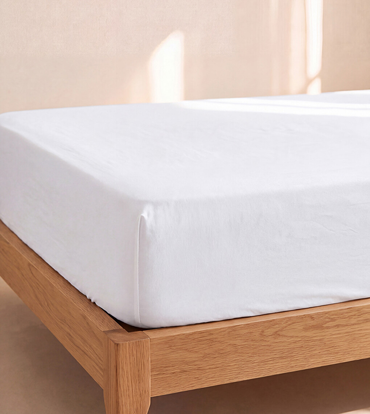 Double Cotton Fitted Sheet