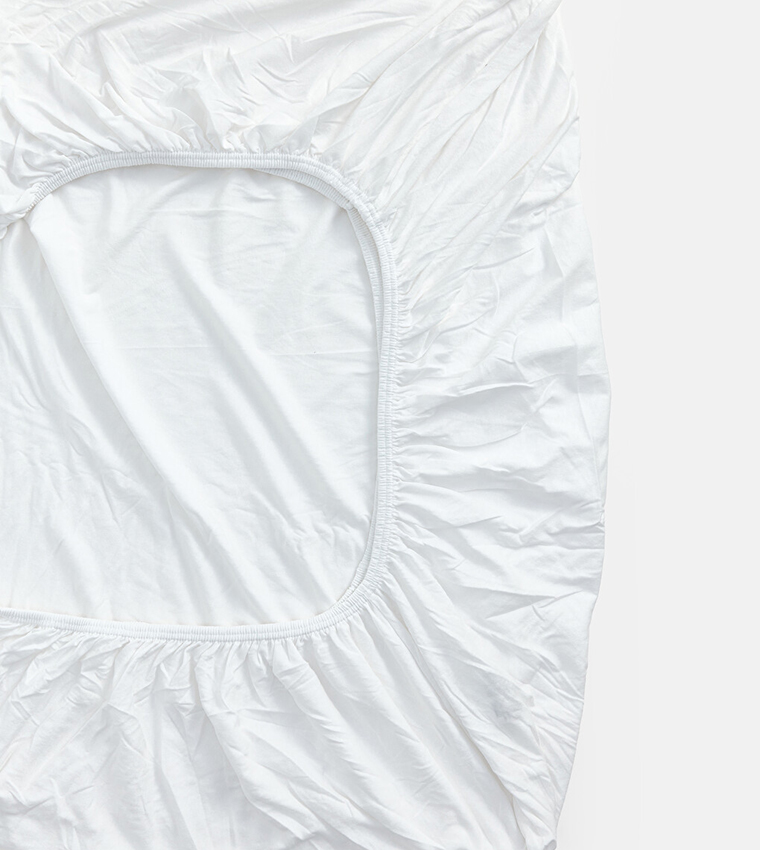 Double Cotton Fitted Sheet