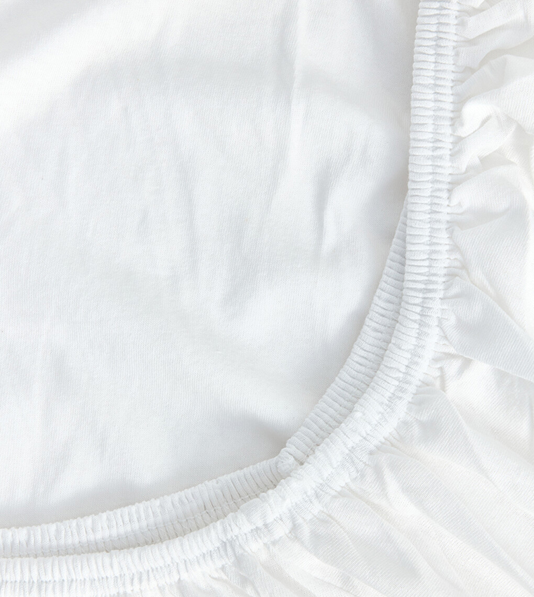 Double Cotton Fitted Sheet