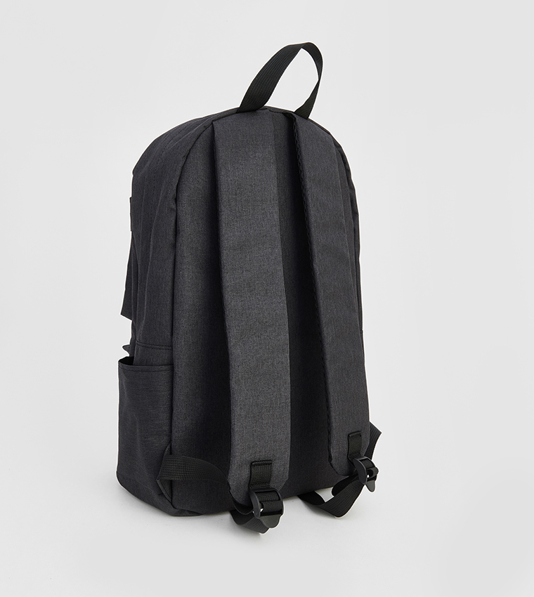 Textured Zippered Backpack