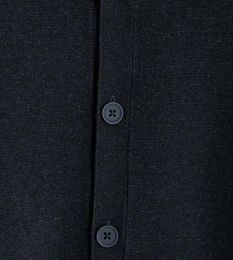 Solid Collared Long Sleeves Cardigan