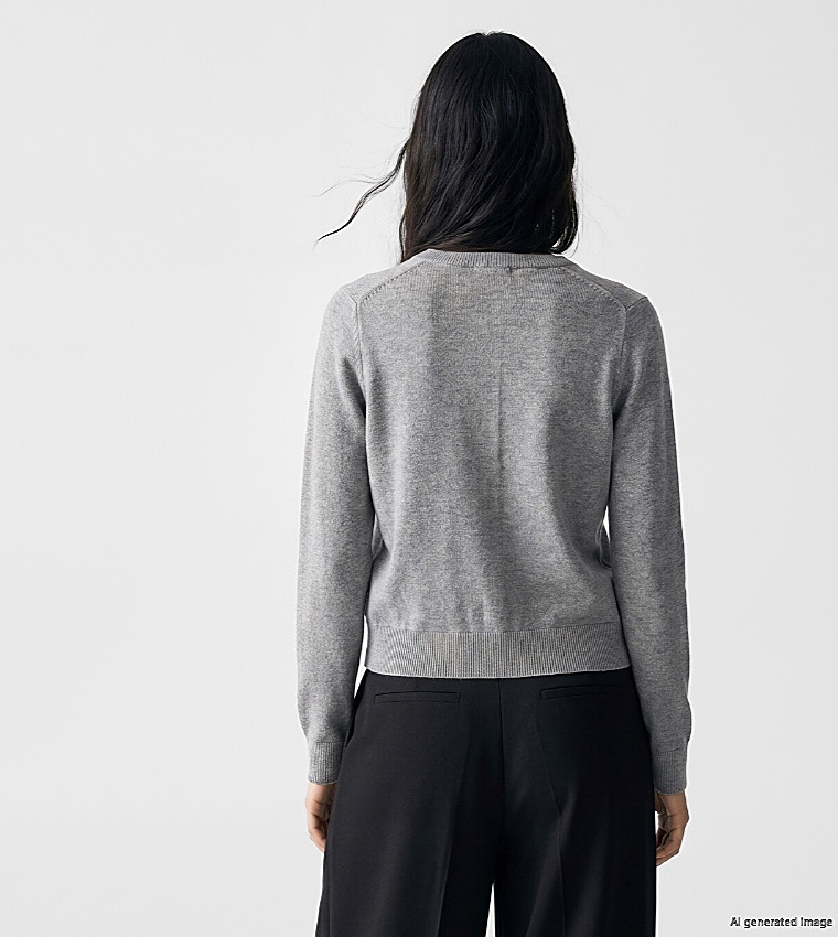 Solid Long Sleeves Cardigan