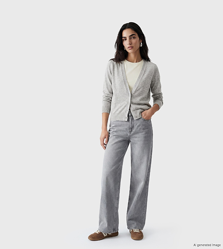 LC Waikiki  Cardigans - Grey Cardigans