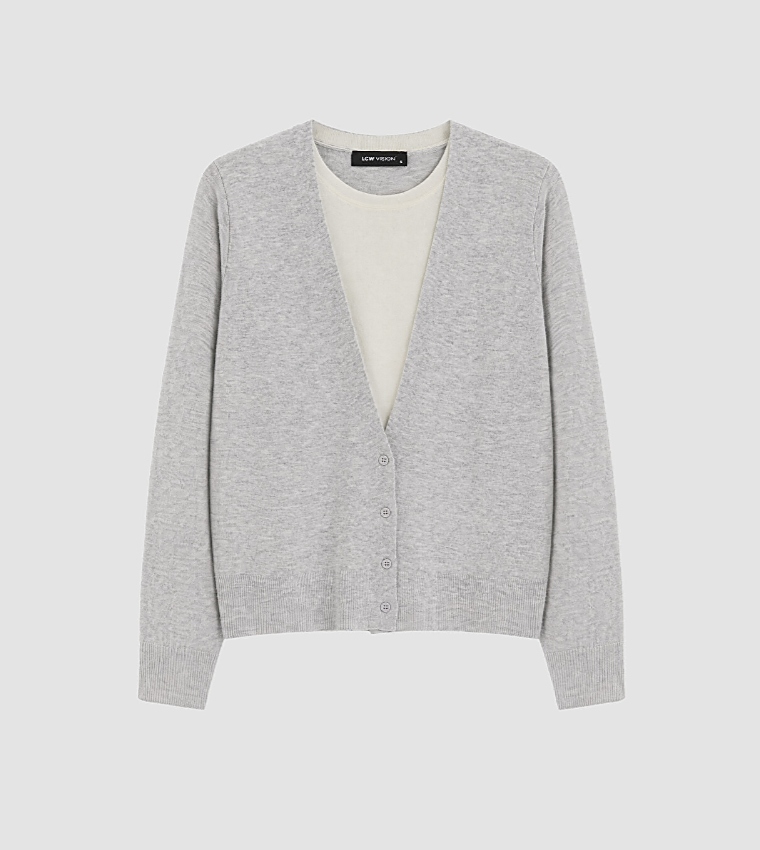LC Waikiki  Cardigans - Grey Cardigans