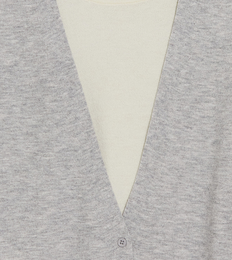LC Waikiki  Cardigans - Grey Cardigans