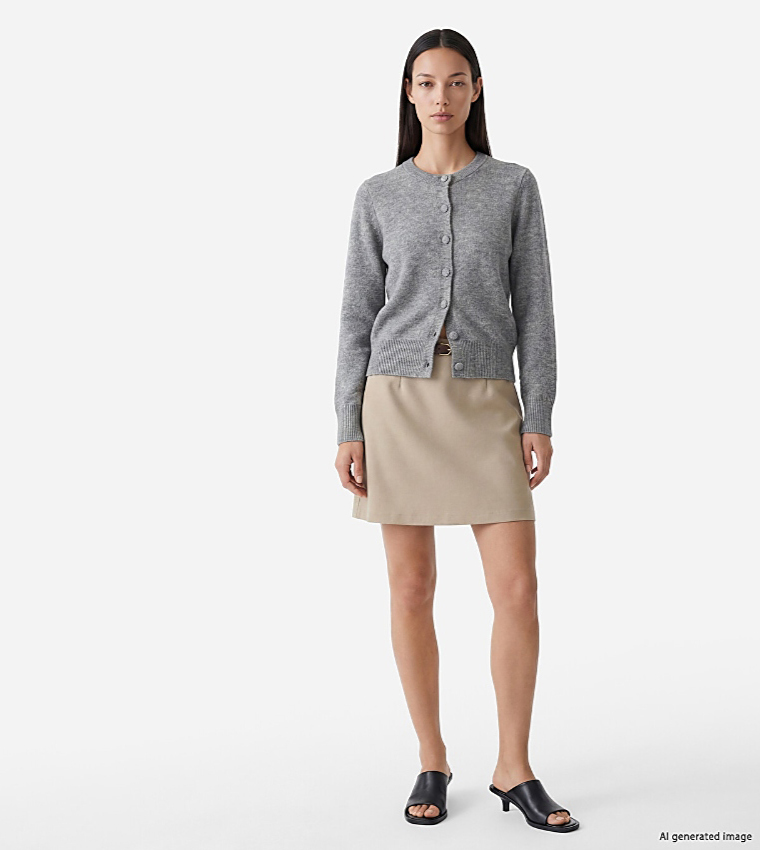 LC Waikiki  Cardigans - Grey Cardigans