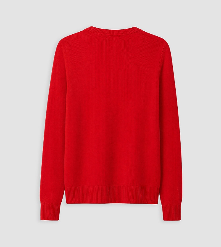 Solid Crew Neck Sweater