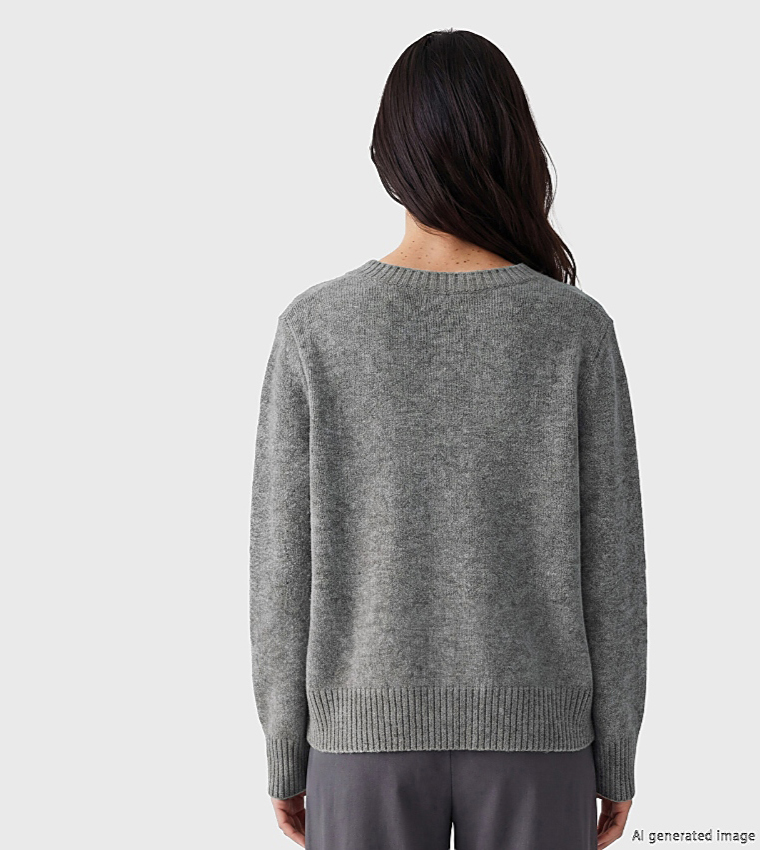Solid Crew Neck Sweater