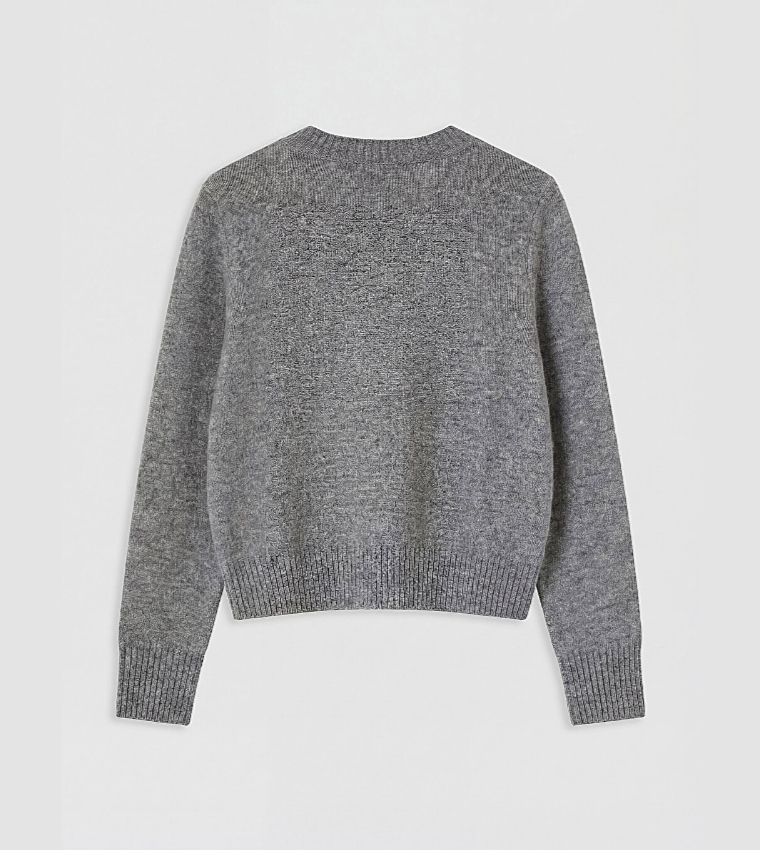 Solid Crew Neck Sweater