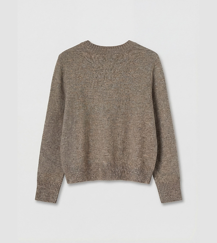 Solid Crew Neck Sweater